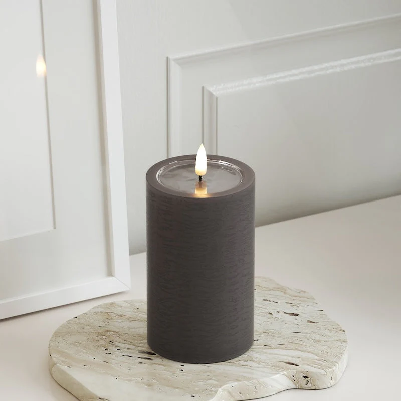 Unique LED Blockljus Mocca 7,5x12,5 cm