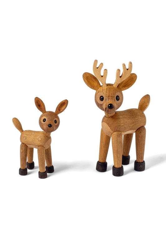 Spot Rådjur Baby Trädekoration 12,7 cm Ek/Lönn