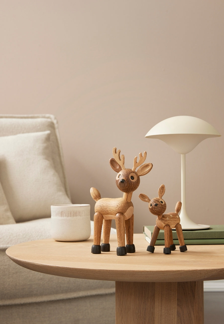 Spot Rådjur Baby Trädekoration 12,7 cm Ek/Lönn