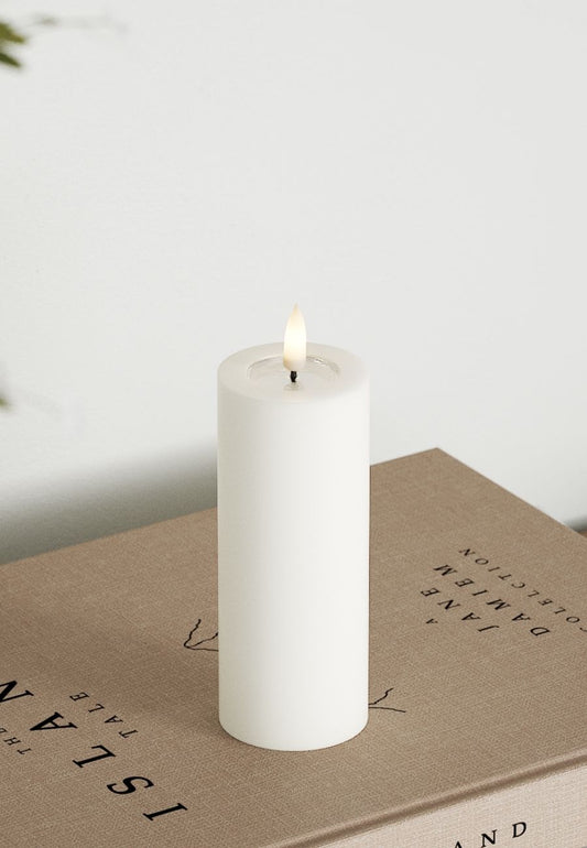 LED Blockljus Vit 5x12,5 cm