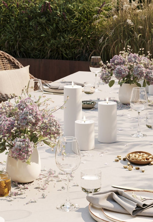 LED Blockljus Utomhus Vit 7,5x10 cm