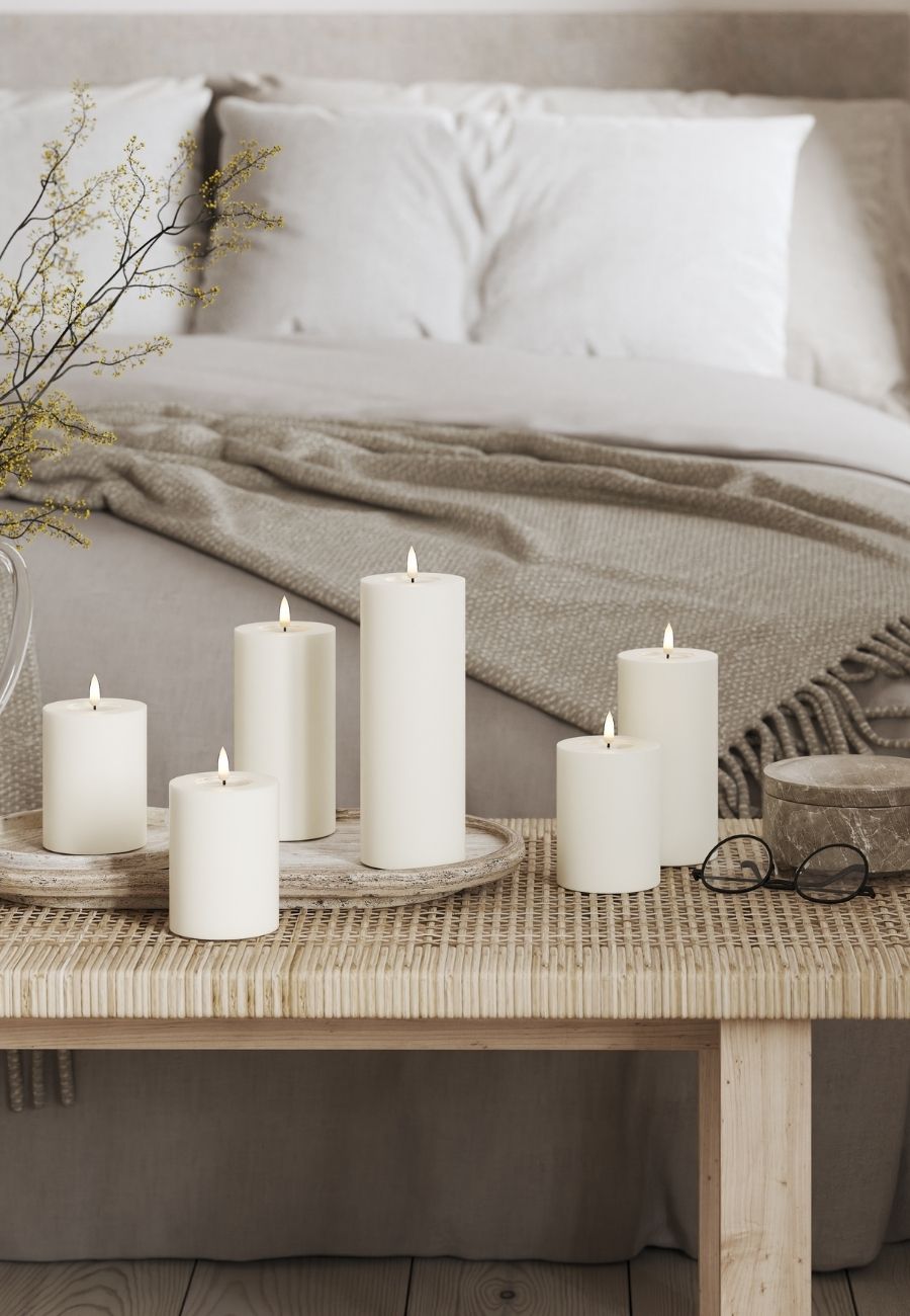 LED Blockljus Vit 10x20 cm