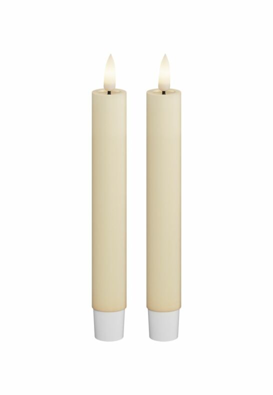 LED Kronljus 2,2x15 cm Cream 2-pack