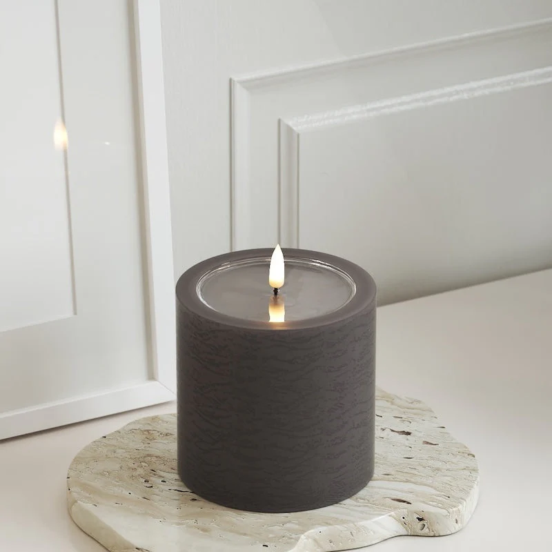 Unique LED Blockljus Mocca 10x10 cm