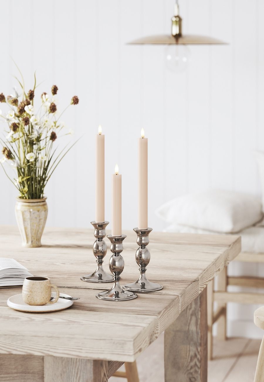 LED Kronljus 2,2x24 cm Rosa 2-pack