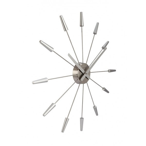 Plug Inn Väggklocka 58 cm Silver