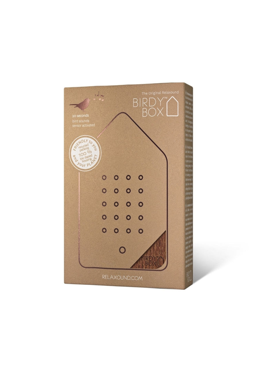 Birdybox Speldosa Fågelkvitter Mörk Ek