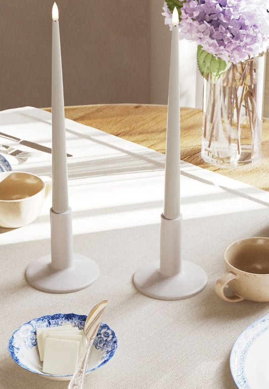 LED Kronljus Shiny 2,2x28 cm Sand 2-pack