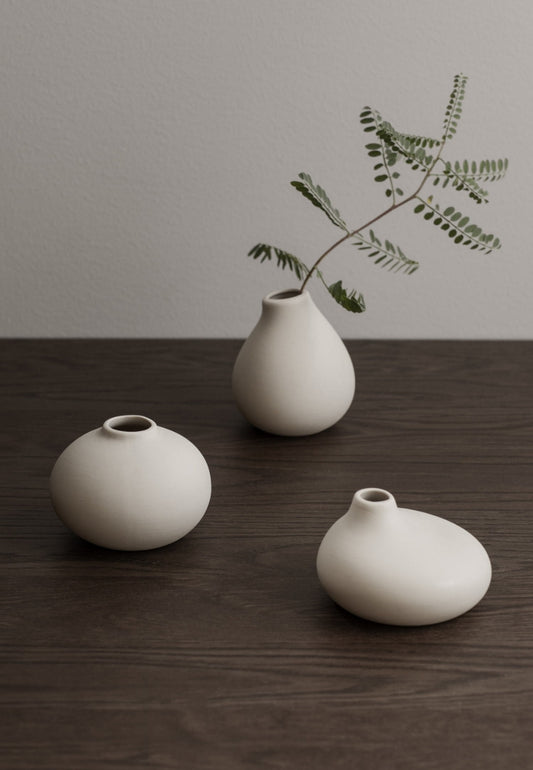 Nona Set med 3 Vaser Vit