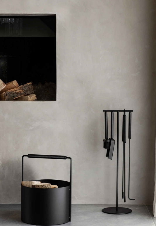 Ashi Kaminverktyg 75,5 cm Svart 5 Delar