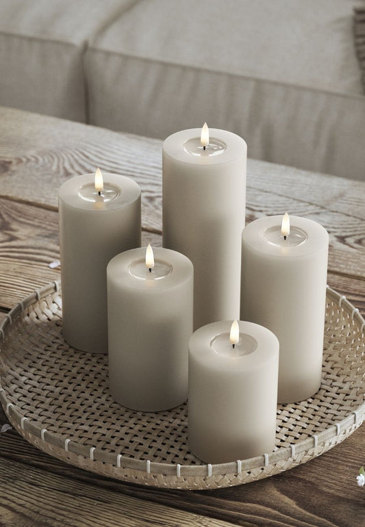 LED Blockljus Sand 5x20 cm