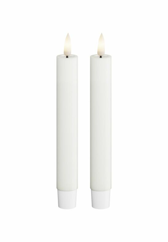 LED Kronljus 2,2x15 cm Vit 2-pack