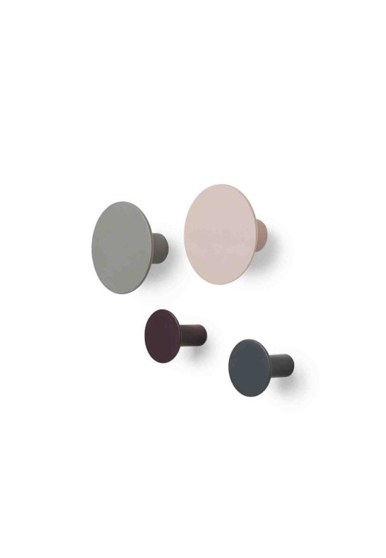 PONTO Väggkrokar Set/4, Blandade färger