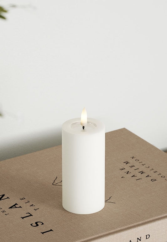 LED Blockljus Vit 5x10 cm