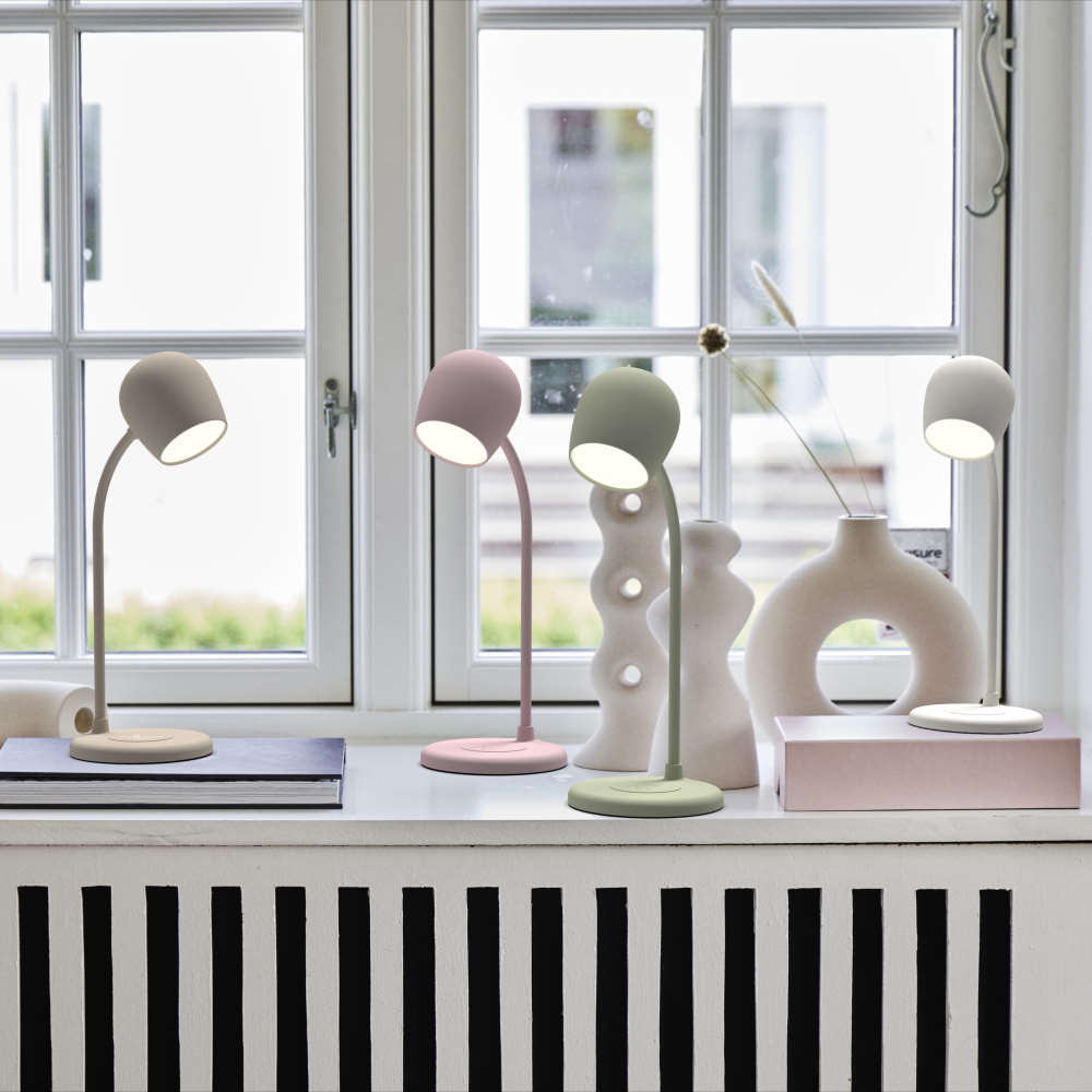 Ellie LED-lampa/Högtalare/Qi Vit