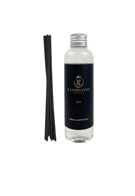 K. Lundqvist Refill Doftpinnar Oud 150 ml
