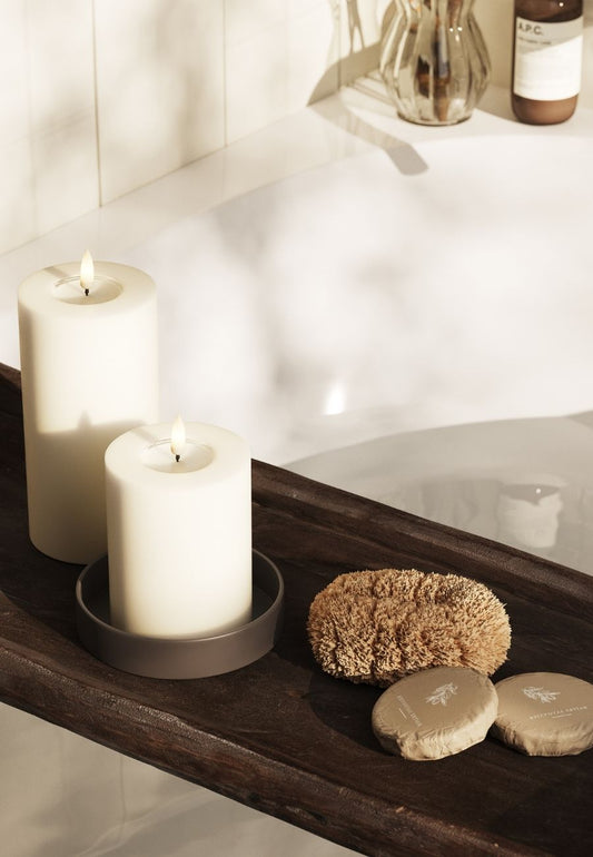 LED Blockljus Vit 7,5x10 cm