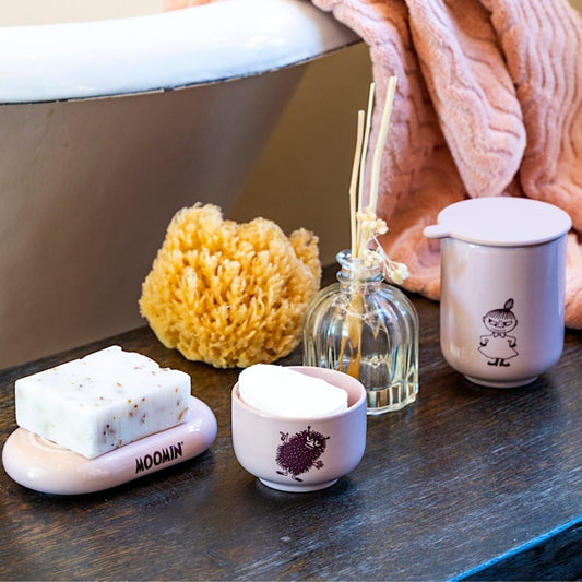 Mumin Skål med Lock Rosa