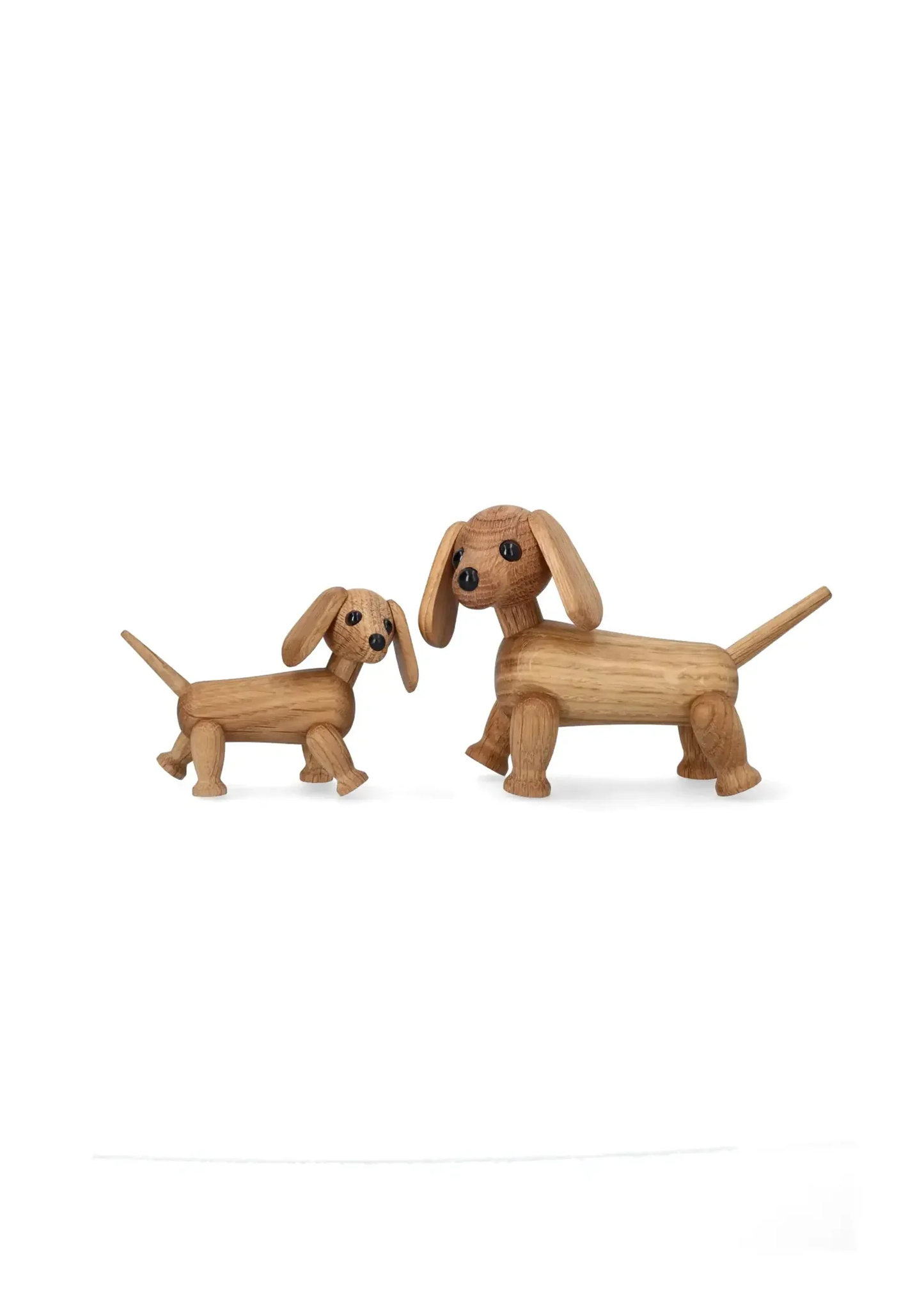 Träfigur Chico hund trädekoration 7 cm ek