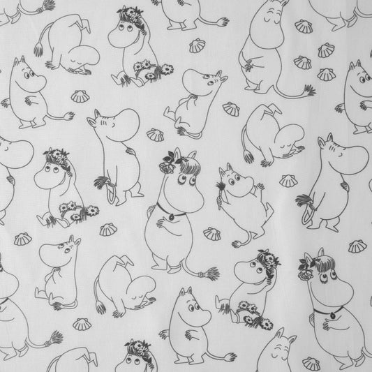 Mumin Duschdraperi 180x200cm Vit