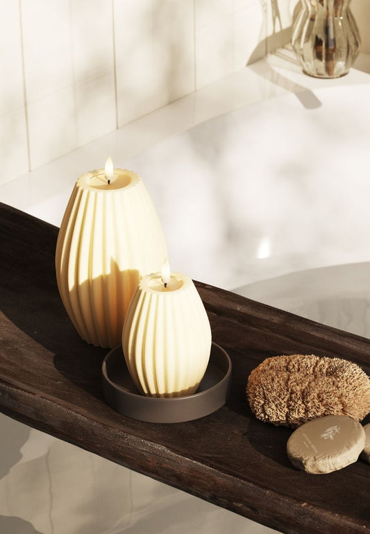 LED Ljus Stripe Cream 10x15 cm