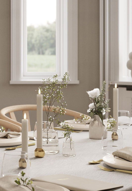 LED Kronljus 2,2x24 cm Sand 2-pack