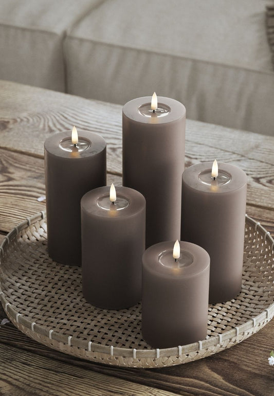 LED Blockljus Mocca 7,5x20 cm