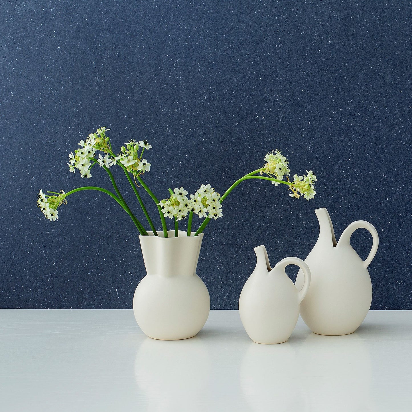 Vas Eva Stoer Nielsen 20 cm Vit
