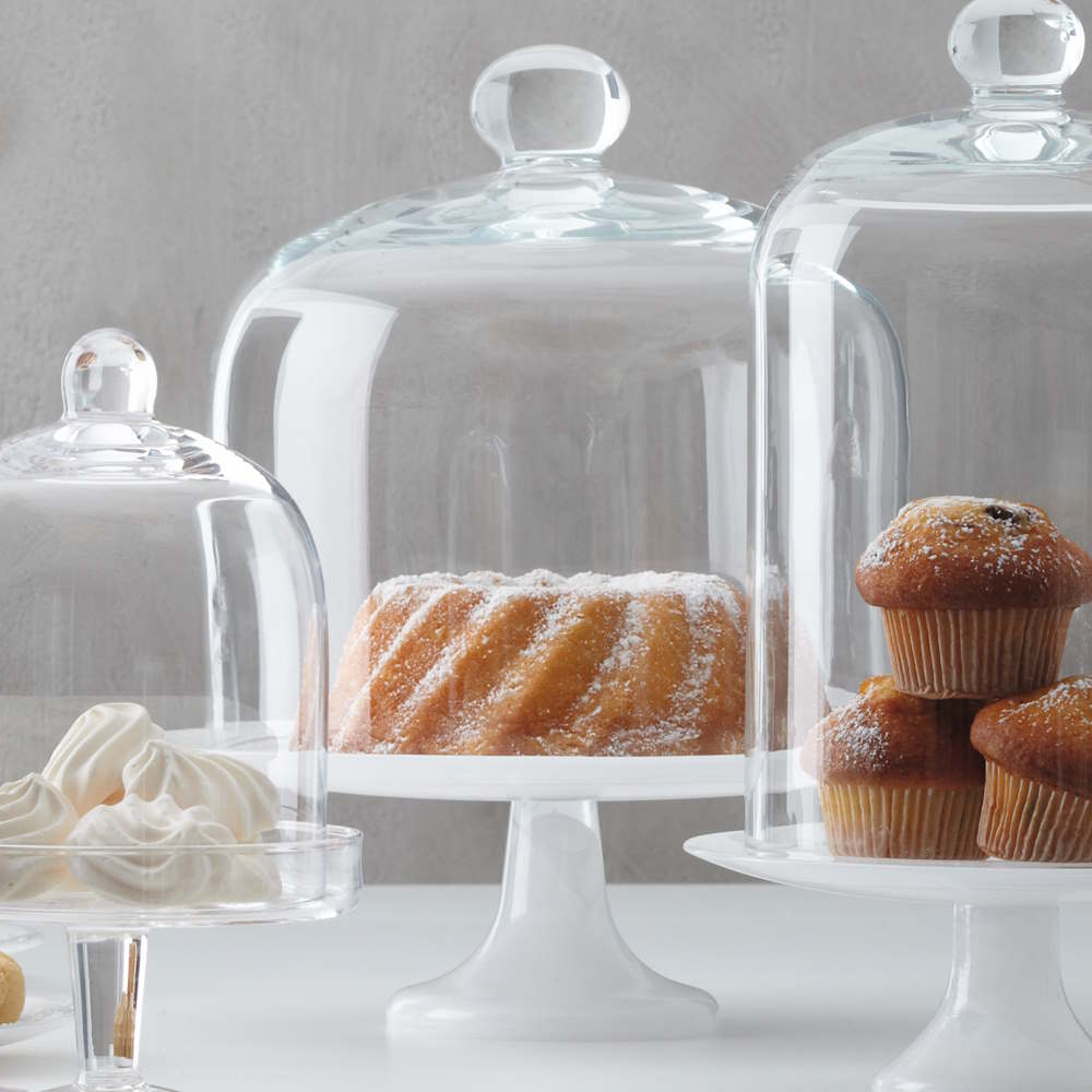 Cupola Glaskupa med Knopp 29x22 cm