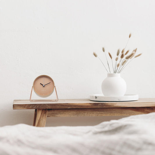 Berlin Bordsklocka 14 cm Rosa