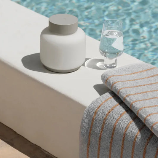 Badhandduk Arto bath towel Amber Brown 70x140 cm