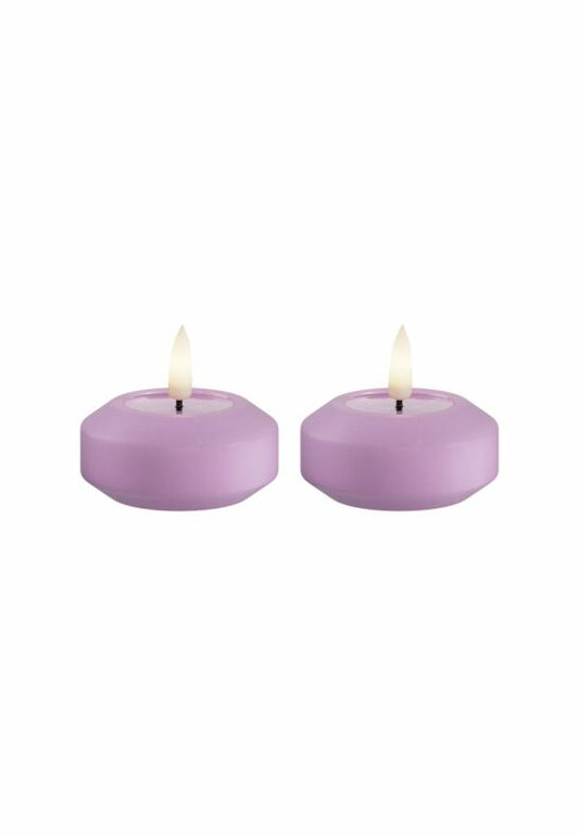 LED Flytande Värmeljus 6,1 cm Lavendel 2-pack