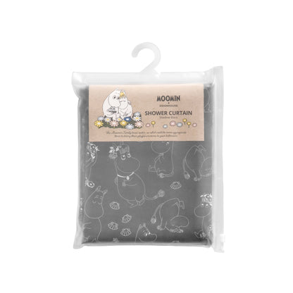 Mumin Duschdraperi 180x200cm Svart