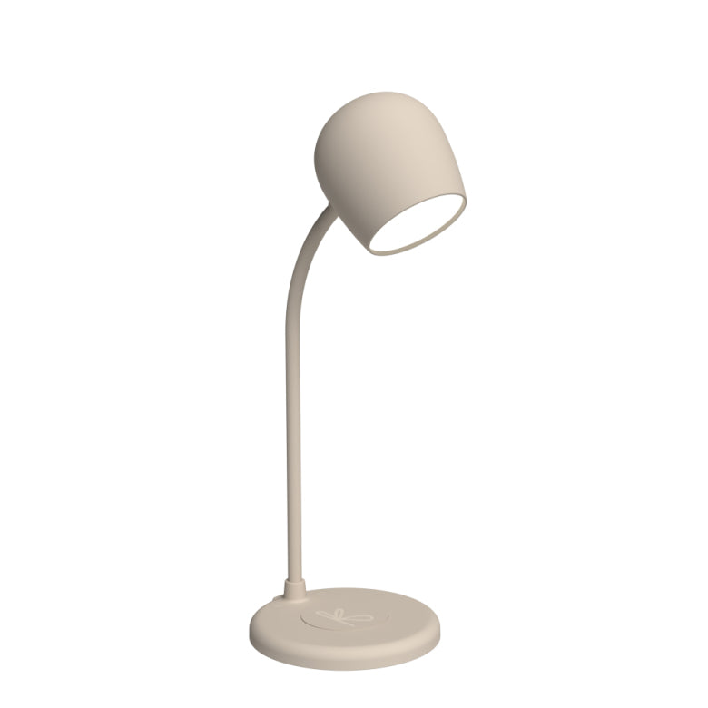 Ellie LED-lampa/Högtalare/Qi Ivory Sand