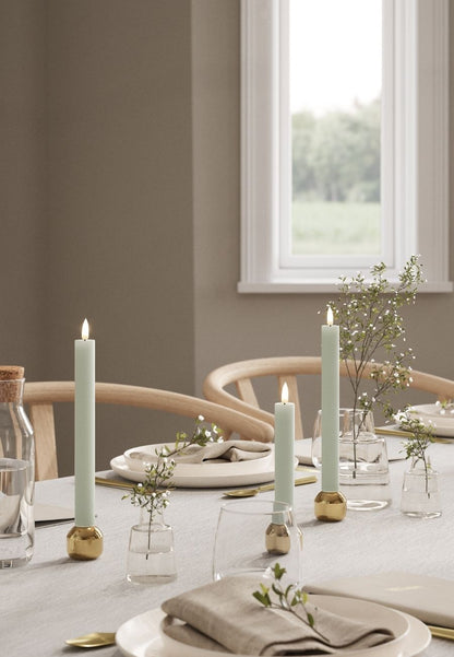 LED Kronljus 2,2x24 cm Sage Green 2-pack