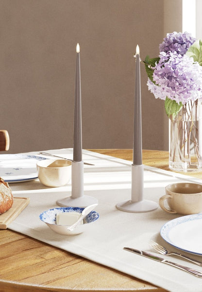 LED Kronljus Shiny 2,2x28 cm Mocca 2-pack