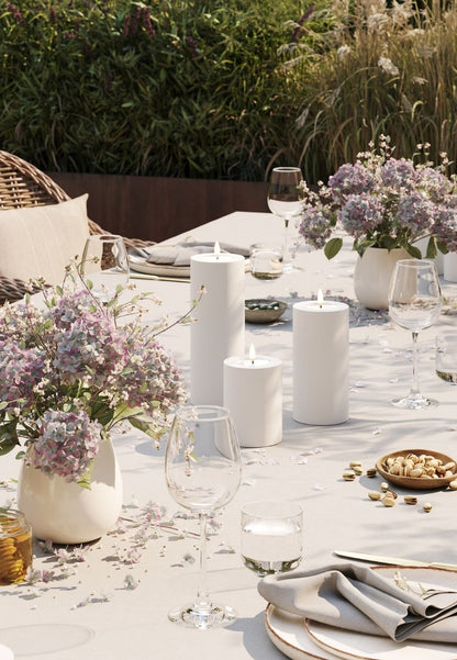 LED Blockljus Utomhus Vit 7,5x10 cm