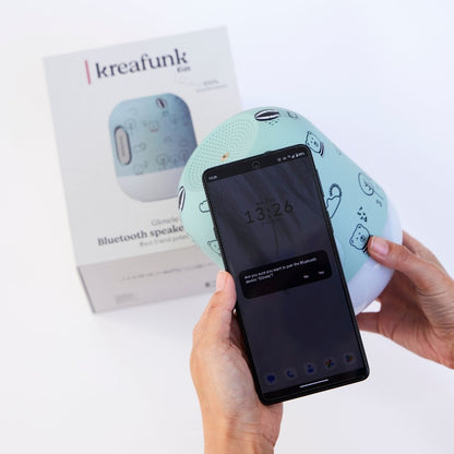 Glowie Kids Trådlös Högtalare och LED-Lampa Cloudy Blue