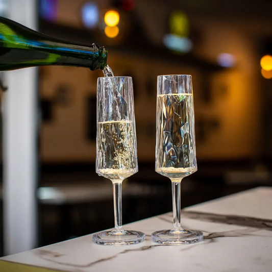 Champagneglas Koziol Superglas club no.14 plast 10 cl crystal clear 2-pack