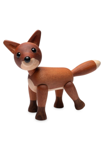 Foxy Räv Trädekoration 12 cm Mahogny