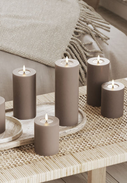 LED Blockljus Mocca 7,5x20 cm