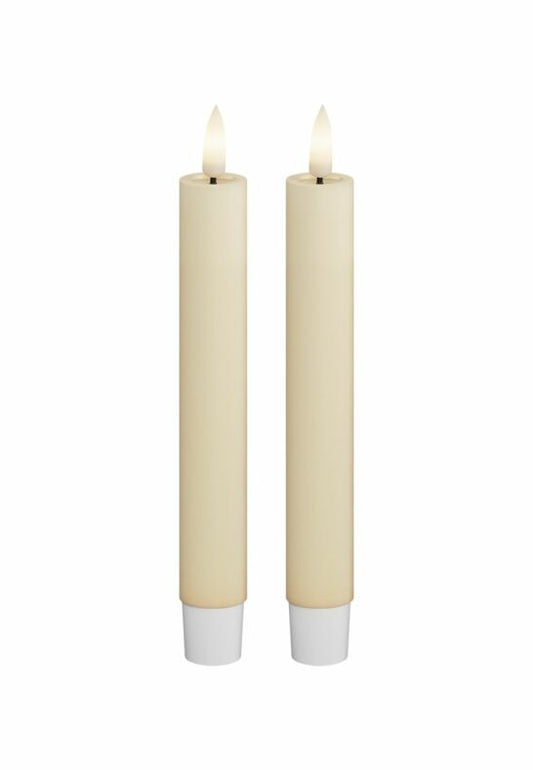LED Kronljus 2,2x15 cm Cream 2-pack