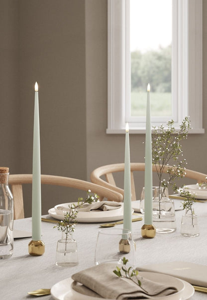 LED Kronljus Shiny 2,2x28 cm Sage Green 2-pack