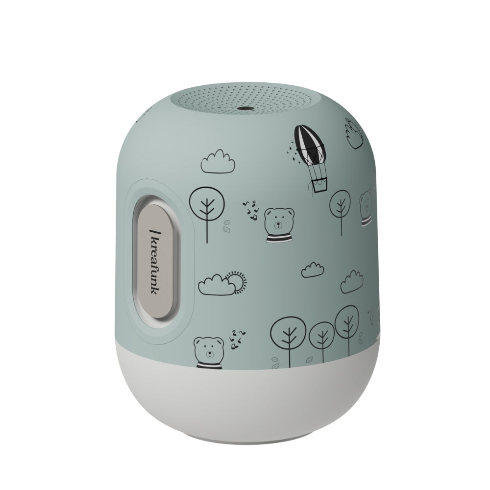 Glowie Kids Trådlös Högtalare och LED-Lampa Dusty Green