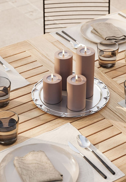 LED Blockljus Utomhus Mocca 7,5x12,5 cm