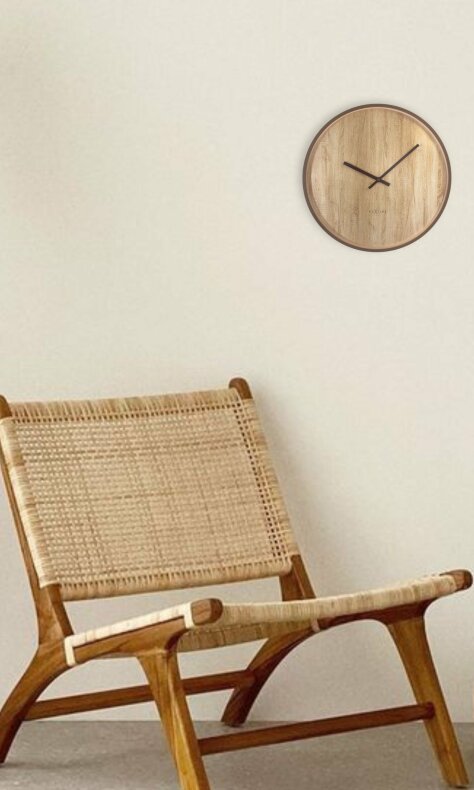 Oslo Väggklocka 30 cm Brun