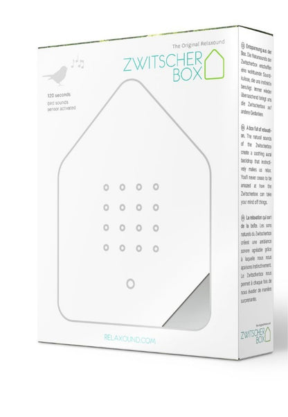 Zwitscherbox Speldosa Fågelkvitter Grå