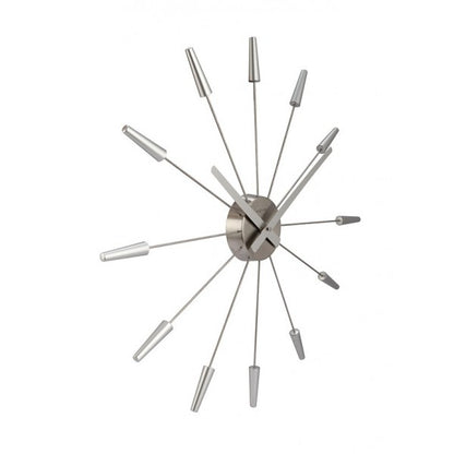 Plug Inn Väggklocka 58 cm Silver