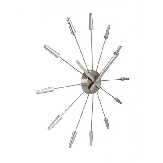 Plug Inn Väggklocka 58 cm Silver