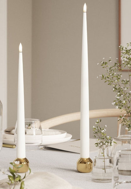 LED Kronljus Shiny 2,2x28 cm Vit 2-pack